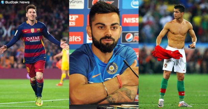 Virat Kohli Reveals His Favourite Footballer Between Messi and Ronaldo