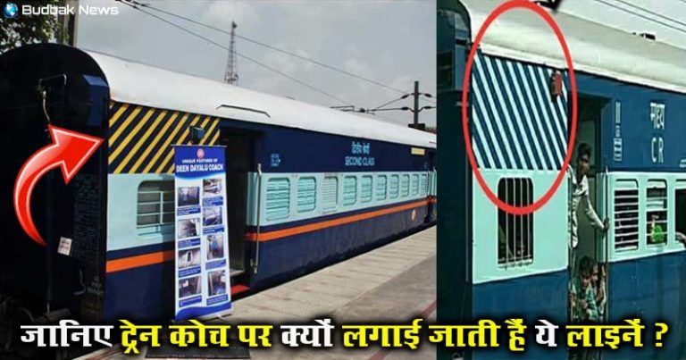 क्या आप जानते हैं ट्रेन कोच पर लगी पीली और सफेद रंग की धारियों का क्या मतलब होता है ?