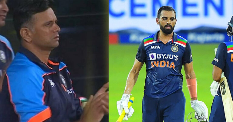 भारत को हारता देख राहुल द्रविड़ ने बल्लेबाजी कर रहे दीपक चाहर को भिजवाया था यह संदेशा