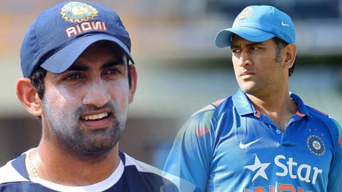 Gautam Gambhir MS Dhoni 696x391