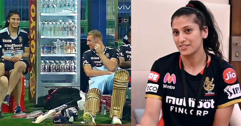 जानिए कौन है RCB के डगआउट में बैठी ये लड़की, जिसको देखकर मुस्कुरा रहे थे काइल जैमीसन