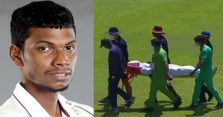 अपने डेब्यू मैच में ही मैदान से सीधा हॉस्पिटल पहुंचा यह खिलाड़ी, लगी गंभीर चोट, देखें वीडियो