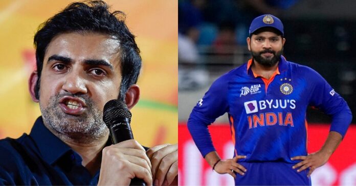 Gautam Gambhir Rohit Sharma 696x365