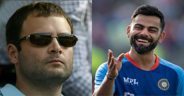 Rahul Gandhi Virat Kohli 696x365