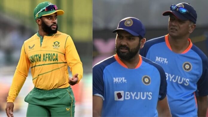 Temba Bavuma South Africa india Rohit Sharma Rahul Dravid Temba Bavuma South Africa India Rohit Sharma Rahul Dravid 696x392