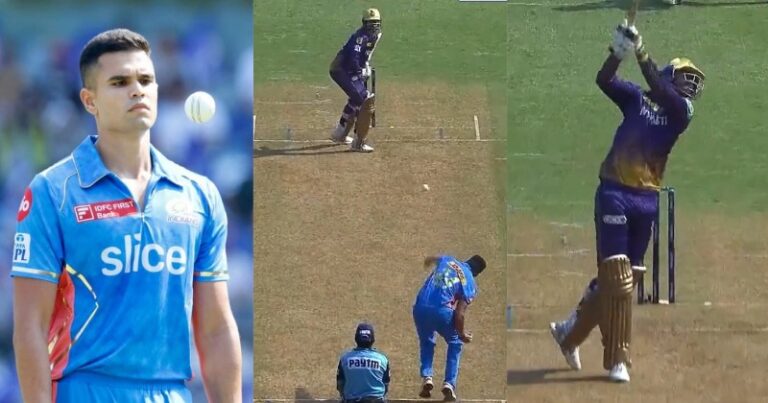 IPL: डेब्यू मैच में अर्जुन तेंदुलकर का हुआ वेंकटेश अय्यर से सामना, लगाए चौके-छक्के, देखें VIDEO