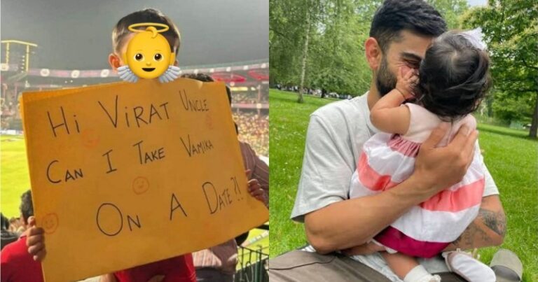 विराट अंकल! क्या मैं वामिका को डेट पर ले जा सकता हूं?’ प्लेकार्ड देखकर भड़की बॉलीवुड अभिनेत्री