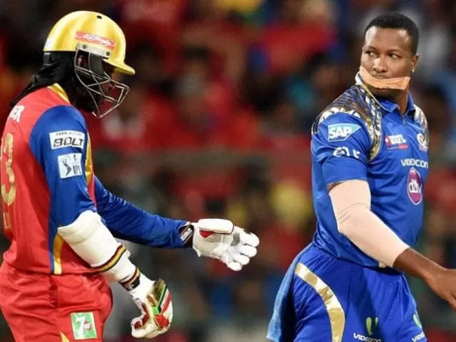 Kieron Pollard vs Chris Gayle