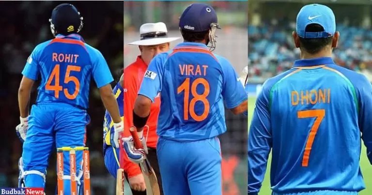 cricket team jersey numbers