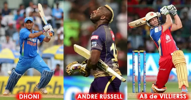 seven cricket players who can hit a yorker for a six