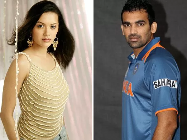 Isha Sharvani and Zaheer Khan