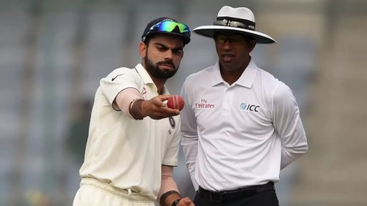Kohli with Umpire