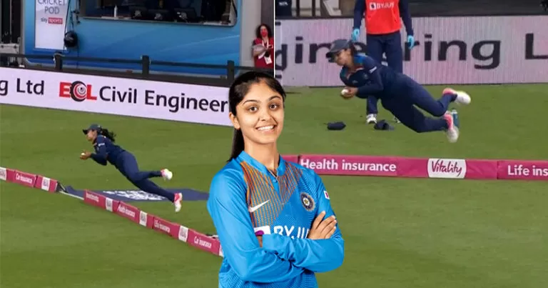 हरलीन देओल ने हवा में उड़कर पकड़ा हैरतअंगेज कैच, फैन्स बोले ये कैच नहीं ‘सुपर कैच’ है