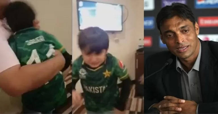 पाकिस्तान की हार पर फुट फुटकर रोया यह बच्चा, शोएब अख्तर ने वीडियो शेयर करते हुए लिखी यह बात