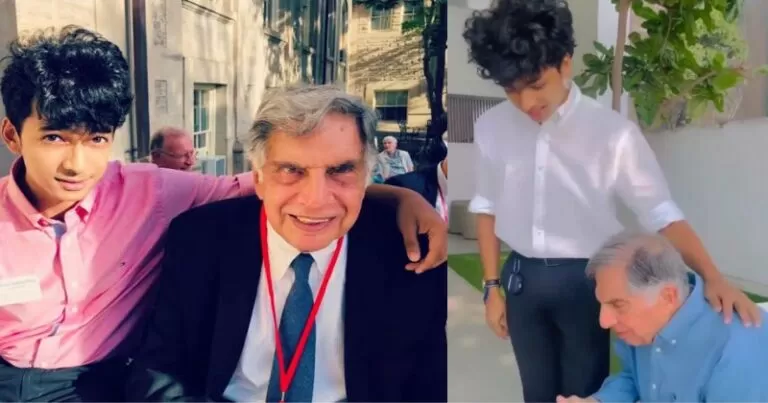 क्या आप जानते हैं रतन टाटा के कंधे पर हाथ रखने वाला ये जवान लड़का कौन है? किस्मत हो तो ऐसी