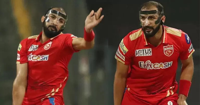 चेन्नई के खिलाफ गेंदबाजी करते हुए ऋषि धवन ने चेहरे पर ये अजीब सी चीज क्यों लगाई थी, जानिए वजह