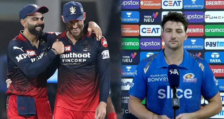 दिल्ली को हराने वाले टिम डेविड को मैच से पहले RCB के खिलाड़ी से मिला था यह खास मैसेज