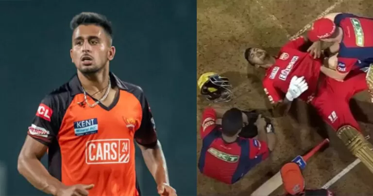 VIDEO: उमरान मलिक की तेज रफ्तार गेंद पर घायल हुए मयंक अग्रवाल, सीधे पसलियों पर लगी गेंद