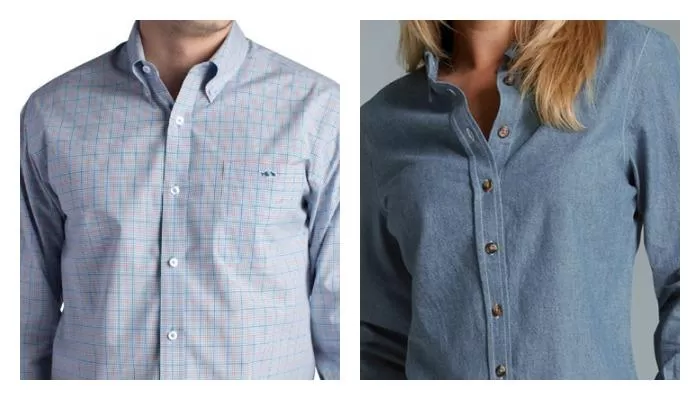 103296 Shirt Button Left Side Woman Man Apperals