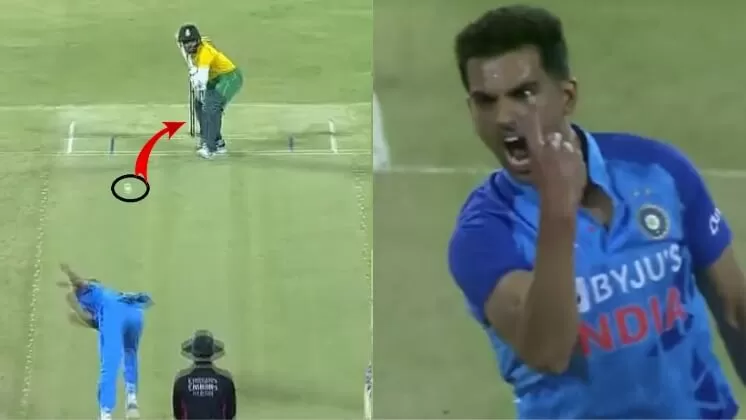 दीपक चाहर की जबरदस्त गेंद पर क्लीन बोल्ड हुए दक्षिण अफ्रीका के कप्तान बावुना, देखें VIDEO