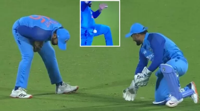 VIDEO: ऋषभ पंत की गलती से रोहित शर्मा के प्राइवेट पार्ट पर लगी गेंद, दर्द से कराह उठे कप्तान