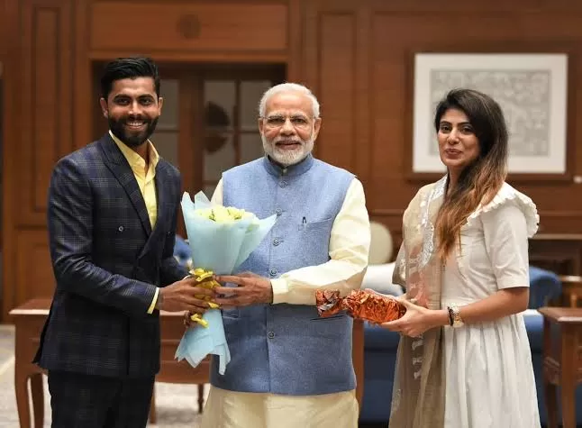 Ravindra Jadeja Rivaba Narendra Modi