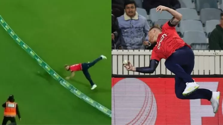 VIDEO: बेन स्टोक्स की फील्डिंग देखकर जोंटी रोड्स भी शरमा जाए, बाउंड्री लाइन पर हवा में पकड़ी गेंद