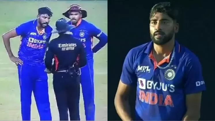 VIDEO: खुद बेवकूफी वाली हरकत करके अंपायर से उलझ गए मोहम्मद सिराज, कप्तान शिखर धवन ने लगाई फटकार