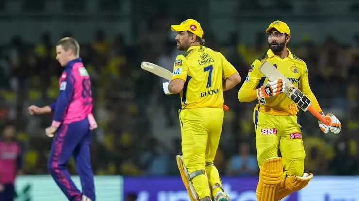 CSK Dhoni Ravindra Jadeja