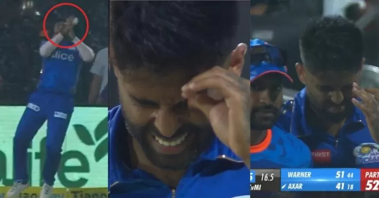 MI vs DC : अक्षर पटेल की कैच पकड़ने के दौरान बुरी तरह चोटिल हुए सूर्य कुमार यादव, देखें वीडियो