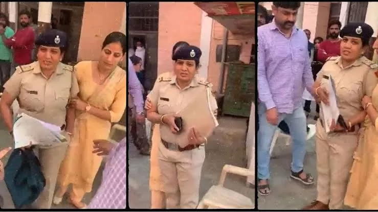 रिश्वत लेते हुए रंगे हाथ पकड़ी गई महिला सब इंस्पेक्टर, सोशल मीडिया पर वायरल हुआ वीडियो